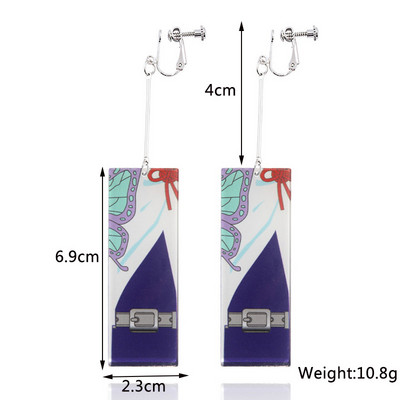 Nauji mėlynos spalvos kabantys auskarai moterims, kabantys geometrinės formos auskarai, tuščiaviduriai trikampiai pakabukai, apvalūs auskarai didmeninė prekyba