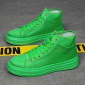 Modes, zaļas krāsas pārim ikdienas sporta apavi Lielas, vieglas skeitborda apavi vīriešiem liela izmēra 46 kanvas vīriešu sporta apavi