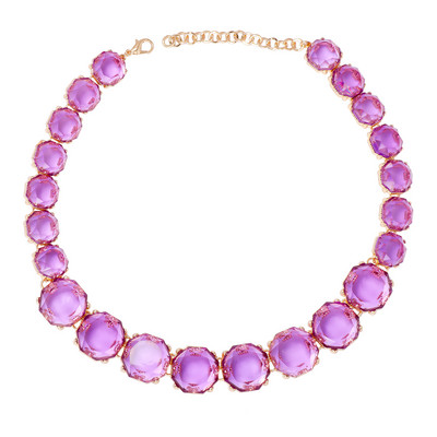 2024 m. nauji spalvingi permatomi krištoliniai auskarai su kaklo karoliai moterims Statement papuošalų rinkinio didmeninė prekyba