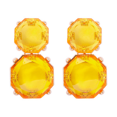 2024 m. nauji spalvingi permatomi krištoliniai auskarai su kaklo karoliai moterims Statement papuošalų rinkinio didmeninė prekyba