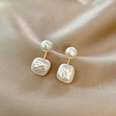 Νέο έγχρωμο σκουλαρίκι κουνιέται για γυναίκες στρογγυλό μεταλλικό κρύσταλλο Brincos Sweet Wedding Party Κοσμήματα Δώρο