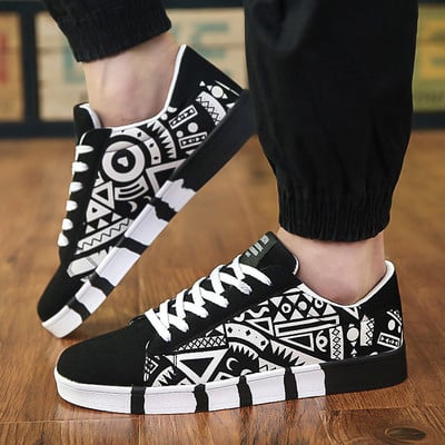 Мъжки платнени обувки Board Shoes Fashion Pattern Ежедневни спортни обувки за бягане Ежедневни удобни обувки за фитнес