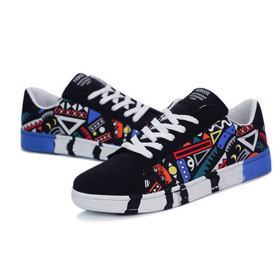 Vyriški drobiniai batai lentiniai batai mados raštais spausdinti laisvalaikio sportiniai bėgimo bateliai laisvalaikio patogūs kūno rengybos bėgimo bateliai