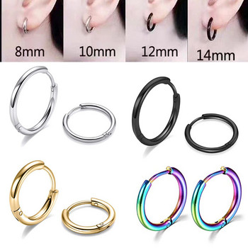 2022 Νέα απλά σκουλαρίκια από ανοξείδωτο ατσάλι για γυναικεία ανδρικά κοσμήματα διάτρησης αυτιών με χόνδρο Pendientes Hombre Mujer