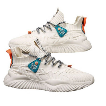Ανδρικά αθλητικά παπούτσια 2024 Νέο στυλ αναπνέον με κορδόνια ανδρικά δικτυωτά παπούτσια μόδας Casual χωρίς ολίσθηση Vulcanize Ανδρικά παπούτσια Tenis Masculino