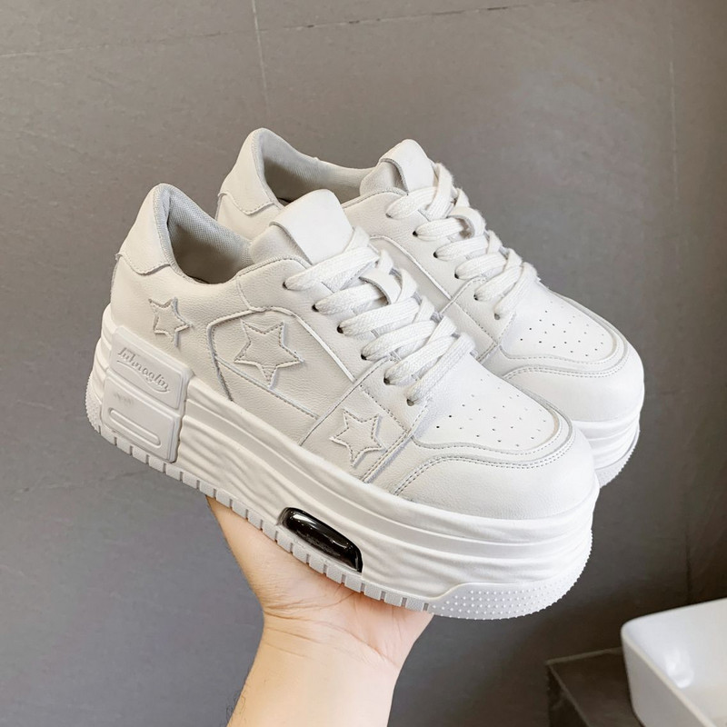 Rudeniniai moteriški laisvalaikio sportiniai bateliai žvaigždės riedlenčių treniruokliai bėgimo sportiniai bateliai teniso bateliai storapadžiai vaikščiojimo sportbačiai