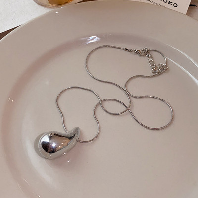 Fashion Link ķēde Waterdrop Charm piekarināma kaklarota Eleganta rotaslieta sievietēm Choker Punk Hiphop dāvana e2319