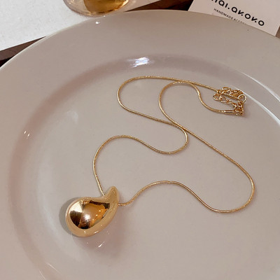 Fashion Link ķēde Waterdrop Charm piekarināma kaklarota Eleganta rotaslieta sievietēm Choker Punk Hiphop dāvana e2319