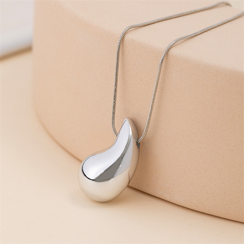 Fashion Link ķēde Waterdrop Charm piekarināma kaklarota Eleganta rotaslieta sievietēm Choker Punk Hiphop dāvana e2319