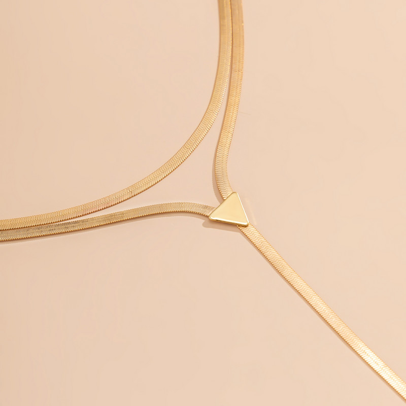 Sluoksniuotas gyvatė Chian su ilgais kutais Choker karoliai moterims Madinga paprasta Chian apykaklė ant kaklo 2023 m. Moteriški papuošalai