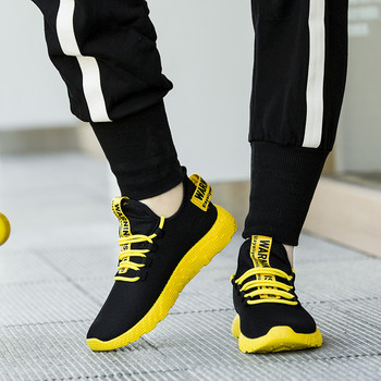 Ανδρικά παπούτσια με δίχτυα Casual αναπνεύσιμα ανδρικά αθλητικά παπούτσια μόδας με κορδόνια ελαφριά αθλητικά παπούτσια για περπάτημα Tenis Masculino Ανδρικά παπούτσια Vulcanize