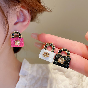 Σκουλαρίκια με φούντα σε στυλ τσάντας δημιουργικής σχεδίασης μόδας κοσμήματα ιδιοσυγκρασίας τάση μοναδικά σκουλαρίκια δήλωση δώρου για γυναίκες