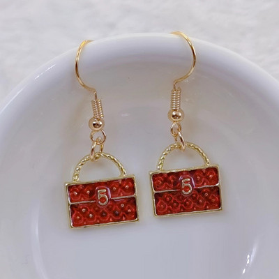 Δημιουργική σχεδίαση τσάντα στυλ φούντα σκουλαρίκια μόδας κοσμήματα ιδιοσυγκρασία τάση μοναδικά δώρο δήλωση σκουλαρίκια γυναίκες