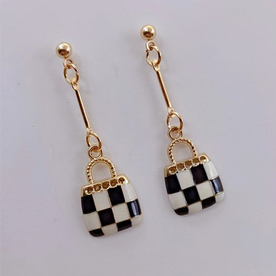 Δημιουργική σχεδίαση τσάντα στυλ φούντα σκουλαρίκια μόδας κοσμήματα ιδιοσυγκρασία τάση μοναδικά δώρο δήλωση σκουλαρίκια γυναίκες