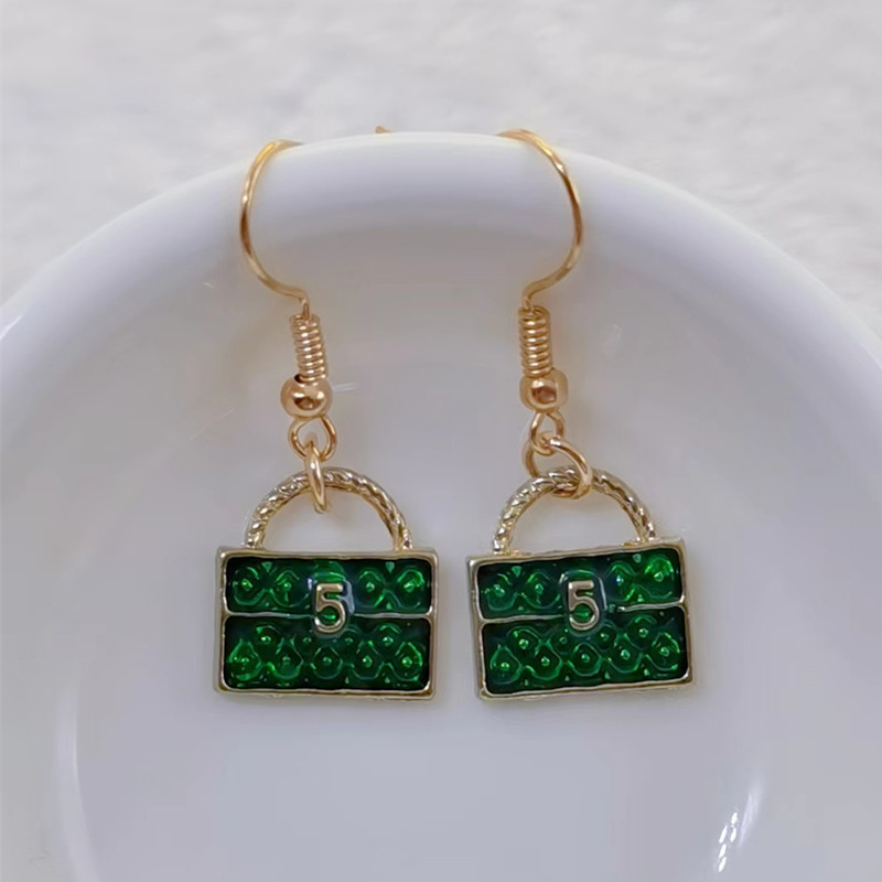 Δημιουργική σχεδίαση τσάντα στυλ φούντα σκουλαρίκια μόδας κοσμήματα ιδιοσυγκρασία τάση μοναδικά δώρο δήλωση σκουλαρίκια γυναίκες