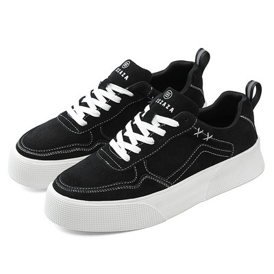 Madingi laisvalaikio vyriški odiniai sportbačiai Trend žemo kirpimo platforma Vyriški žali sportbačiai lauke neslystantys sportiniai riedlenčių batai vyrams