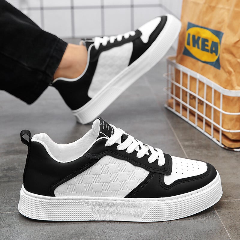 Madingi laisvalaikio vyriški odiniai sportbačiai Trend žemo kirpimo platforma Vyriški žali sportbačiai lauke neslystantys sportiniai riedlenčių batai vyrams