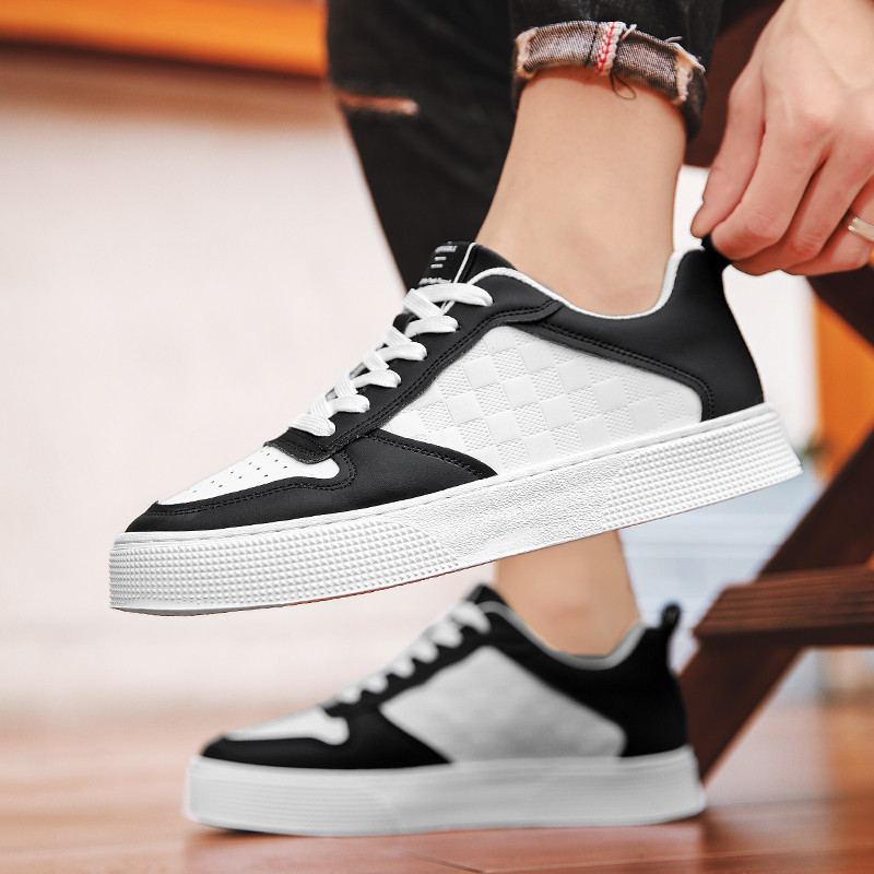 Madingi laisvalaikio vyriški odiniai sportbačiai Trend žemo kirpimo platforma Vyriški žali sportbačiai lauke neslystantys sportiniai riedlenčių batai vyrams