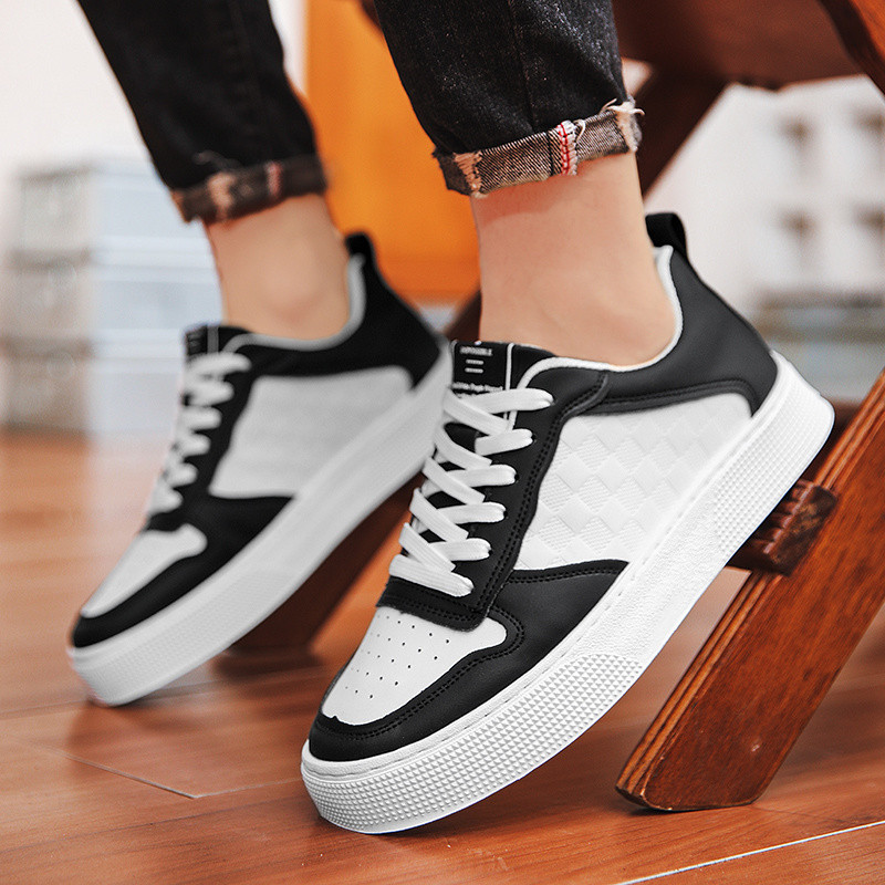 Madingi laisvalaikio vyriški odiniai sportbačiai Trend žemo kirpimo platforma Vyriški žali sportbačiai lauke neslystantys sportiniai riedlenčių batai vyrams