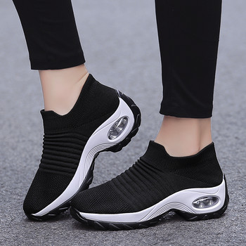 Γυναικεία Αθλητικά Παπούτσια Μόδα Γυναικεία Βουλκανιζέ Παπούτσια Υψηλής ποιότητας Flats Παπούτσια Γυναικεία πλατφόρμα περπατήματος Plus Size Zapatillas Mujer