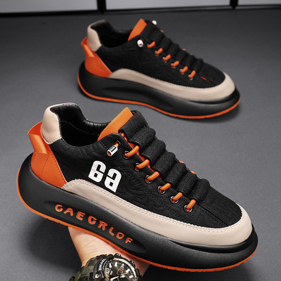 Férfi vulkanizált tornacipők Cipők Tenisz Sport PU Slip-On Mix Színes Téli Szőrme Gördeszka Séta Cipők Alkalmi cipő Férfi