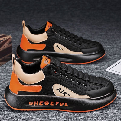 Meeste Vulkaniseeritud tossud Kingad Tennis Sport PU Slip-On Mix Värv Talvine karusnahk Rula Jalutusjalatsid Vabaajajalats meestele