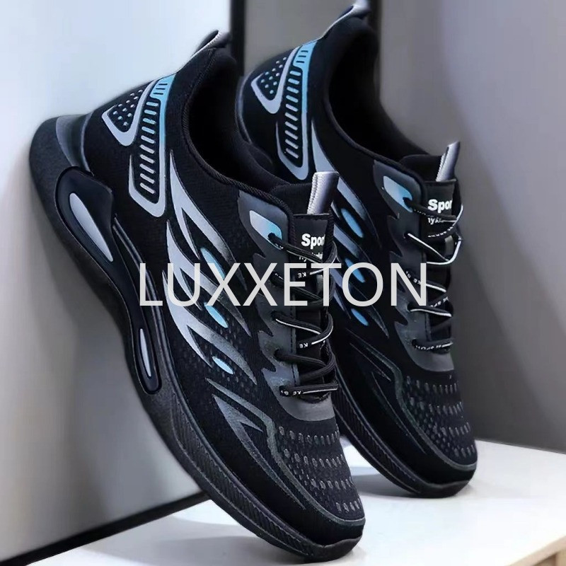 Nauji vyriški europietiški ir amerikietiški mados tendencijų tinkliniai kvėpuojantys sportiniai ir laisvalaikio studentų minkštu padu patogūs bėgimo bateliai