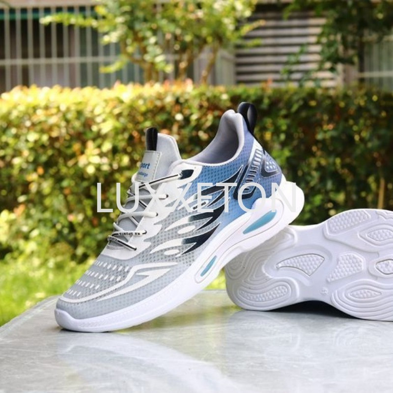 Nauji vyriški europietiški ir amerikietiški mados tendencijų tinkliniai kvėpuojantys sportiniai ir laisvalaikio studentų minkštu padu patogūs bėgimo bateliai