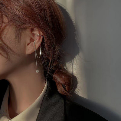 Y2K fėjos drugelio kuto ausų segtukai Angelo ausies kaulo segtukas Auskaras Elf Moteriška skylutė rankogaliai kabantys auskarai Madingi papuošalai