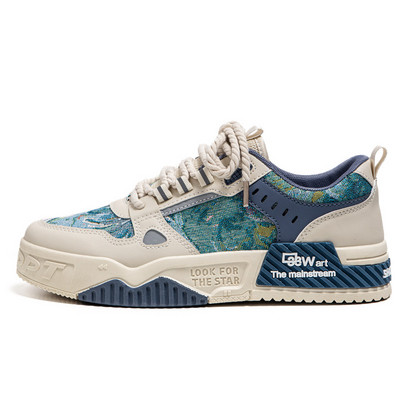 Vyriški riedlenčių batai Drobiniai batai storu dugnu Platforminiai batai Patogūs kvėpuojantys vulkanizuoti batai Laisvalaikio sportbačiai Studentų batai