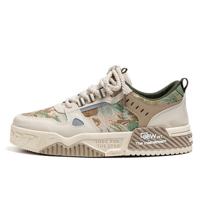 Vyriški riedlenčių batai Drobiniai batai storu dugnu Platforminiai batai Patogūs kvėpuojantys vulkanizuoti batai Laisvalaikio sportbačiai Studentų batai