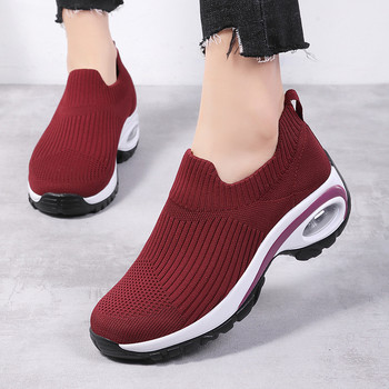 Γυναικεία πάνινα παπούτσια πλατφόρμας σφήνας μόδας Γυναικεία Νέα περιστασιακά αθλητικά παπούτσια Γυναικεία μαξιλάρια αέρα Running Mesh αναπνέοντα παπούτσια Χονδρική