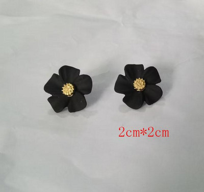 Saldi eleganti kontrasta ziedu pilienu auskari sievietēm auskari rotaslietas auskari vintage franču vienkārši daudzpusīgi ziedi auskari