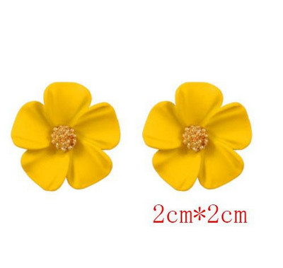 Saldi eleganti kontrasta ziedu pilienu auskari sievietēm auskari rotaslietas auskari vintage franču vienkārši daudzpusīgi ziedi auskari