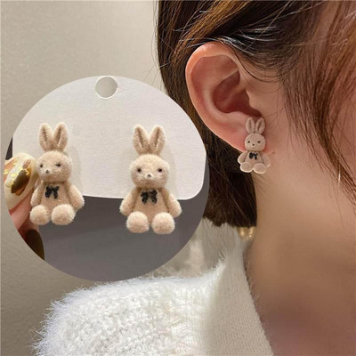 Saldi eleganti kontrasta ziedu pilienu auskari sievietēm auskari rotaslietas auskari vintage franču vienkārši daudzpusīgi ziedi auskari