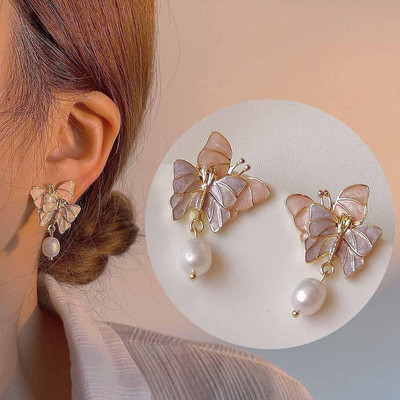 Saldi eleganti kontrasta ziedu pilienu auskari sievietēm auskari rotaslietas auskari vintage franču vienkārši daudzpusīgi ziedi auskari