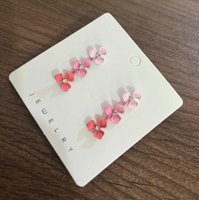 Saldi eleganti kontrasta ziedu pilienu auskari sievietēm auskari rotaslietas auskari vintage franču vienkārši daudzpusīgi ziedi auskari