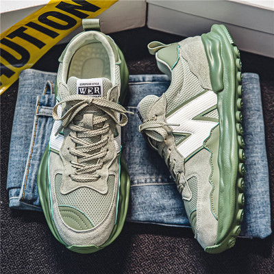 2024. gada pavasaris vīriešu apavi ikdienas sporta apavi vīriešiem, Dissolve, biezi apavi, platforma pastaigu āra sporta apavi Chaussure Homme