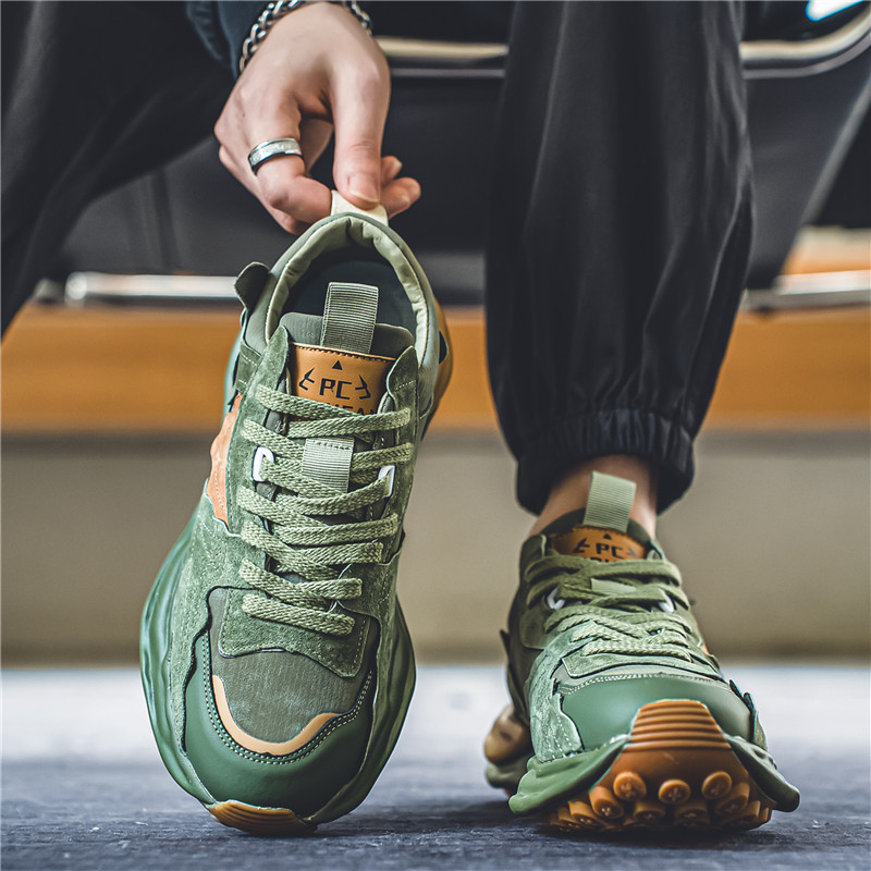 2024. gada pavasaris vīriešu apavi ikdienas sporta apavi vīriešiem, Dissolve, biezi apavi, platforma pastaigu āra sporta apavi Chaussure Homme
