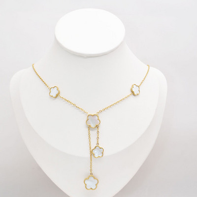 Luksuslik Boho lilledega ripats kaelakee naistele kullatud roostevabast terasest kaelakee naiste tüdrukute ehted peened kingitused