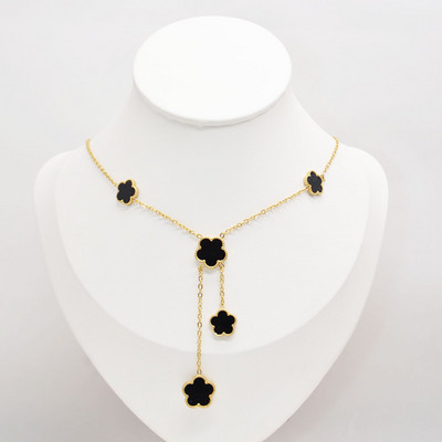 Luksuslik Boho lilledega ripats kaelakee naistele kullatud roostevabast terasest kaelakee naiste tüdrukute ehted peened kingitused