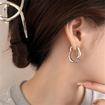Adolph Trending Metal Geometry Hoop Earring Fashion New Design Ακανόνιστα μινιμαλιστικά σκουλαρίκια για γυναίκες Μόδα κοσμήματα δώρο 2023