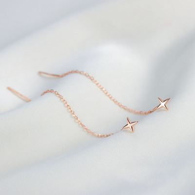 Black Heart Ear Line Pikad rippuvad kõrvarõngad naistele Kuldvärvi kõrvarõngaste augustamine Kõrvarõngaste tarvikud Juveeli hulgimüük