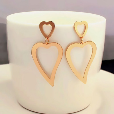 Retro pretjerane metalne upečatljive naušnice za žene Europska moda Okrugle zvijezde Kvadratne nepravilne geometrije Duge naušnice Nakit