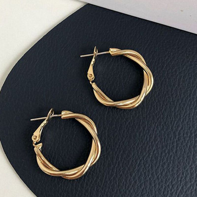 Retro pretjerane metalne upečatljive naušnice za žene Europska moda Okrugle zvijezde Kvadratne nepravilne geometrije Duge naušnice Nakit