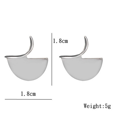 Retro pretjerane metalne upečatljive naušnice za žene Europska moda Okrugle zvijezde Kvadratne nepravilne geometrije Duge naušnice Nakit