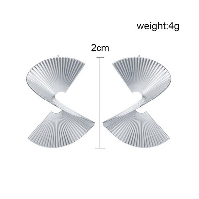 Retro pretjerane metalne upečatljive naušnice za žene Europska moda Okrugle zvijezde Kvadratne nepravilne geometrije Duge naušnice Nakit