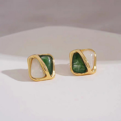 Νέα μόδα vintage ρητίνη γεωμετρικά σκουλαρίκια σταγόνα για γυναικεία γούρια Κρεμαστό κόσμημα Δώρα για πάρτι