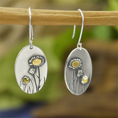 Vintage pronksist Dragonfly kõrvarõngad mood kullavärvi metallist nikerdusmustriga inkrusteeritud kuukivist tilkkõrvarõngad naistele ehted