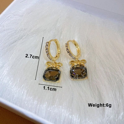 Melni piekārti gari auskari sievietēm Trīsstūrveida kvadrātveida auskari nolaižamie auskari 2024 boucle oreille femme Modes rotaslietas